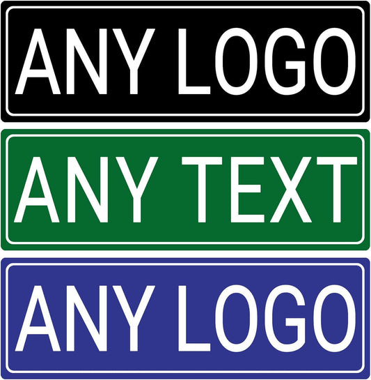 Custom Metal Sign 8x24 Inches - Personalized Outdoor Street Sign with Text/Photo/Logo, Rust-Free .060 Reflective Aluminum for Business Home, Single/Double Sided