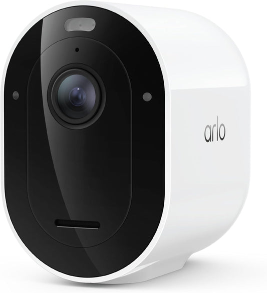 Arlo Pro Security Camera (6th Gen - 2025 Release) - 2K HDR, Battery Power, Event Captions, Emergency Response, 1-Month Trial of Secure Plan, 160° Field of View, Dual-Band WiFi, Spotlight, 1 Cam, White