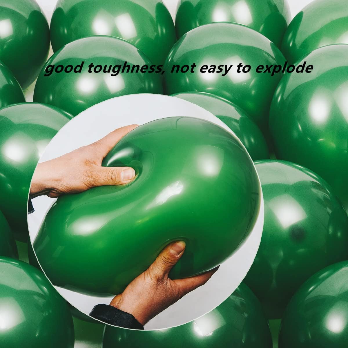 300 pack Green Balloons 12 Inch Dark green Latex Balloon Bulk for Party Supplies and Decorations