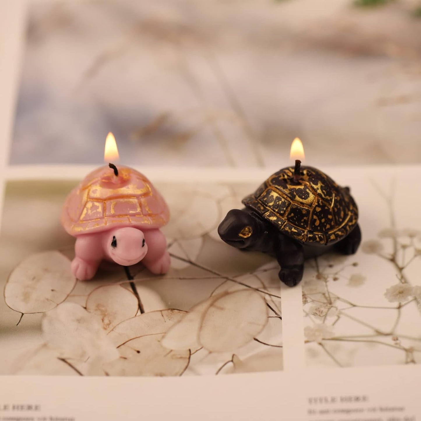 Little Turtle Candle Mold Silicone Resin Epoxy Tortoise Mold for Soap, Decoration, Chocolate, DIY Aromatherapy