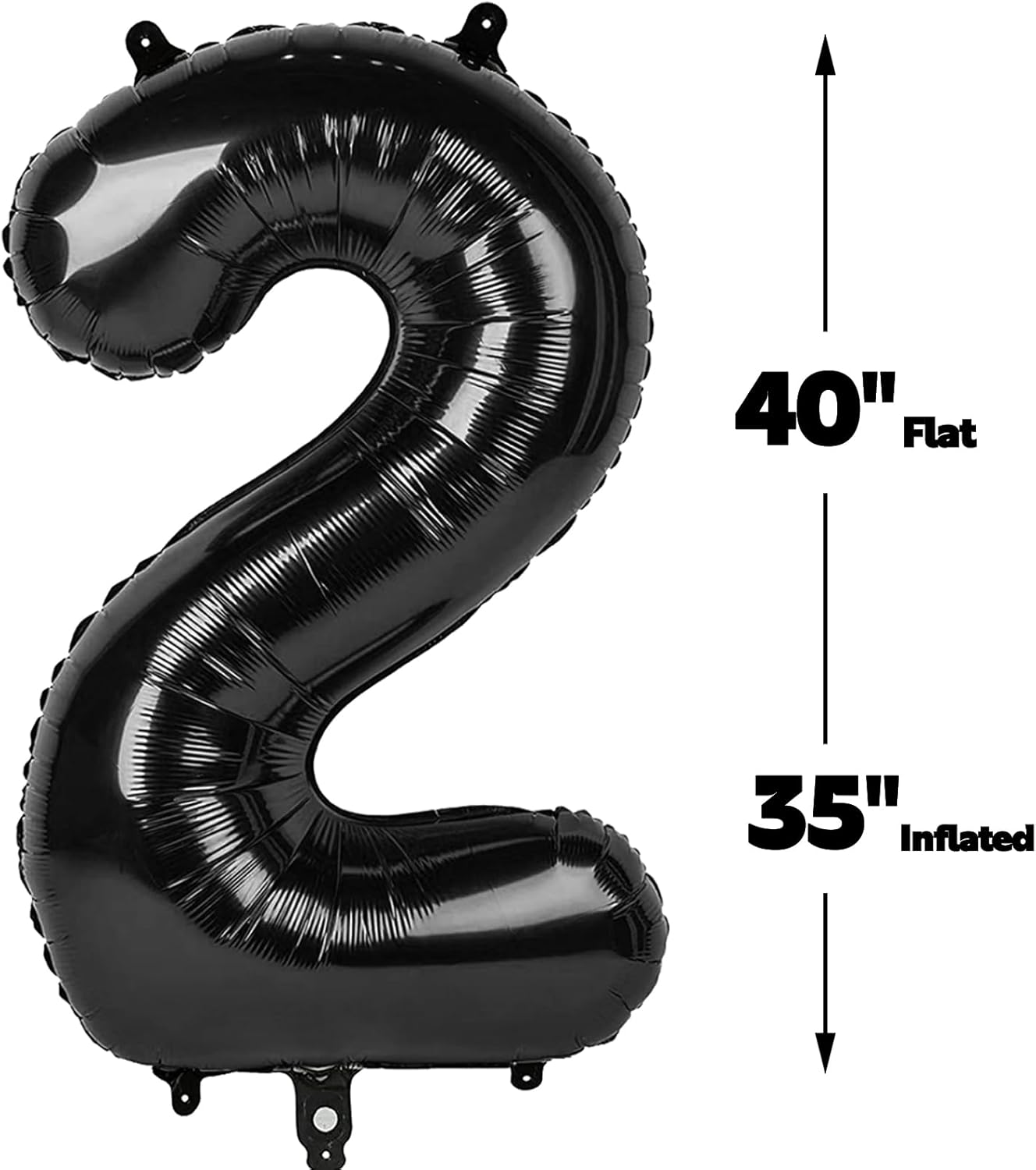 Black Number 21 Balloon 40 Inch Birthday Decorations, Anniversary and Graduation Party Supplies