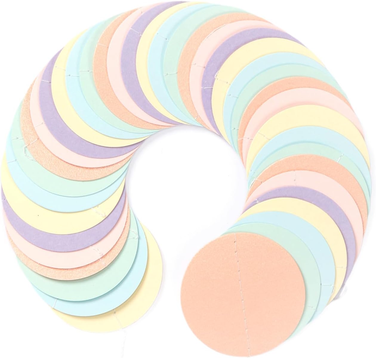 Pastel Rainbow Birthday Party-Decorations Streamers - 52FT Yellow Blue Mint Pink Purple Hanging Paper Garland Banner,Birthday Baby Bridal Shower Bachelorette Engagement Supplies Backdrop Decor Hugtmr