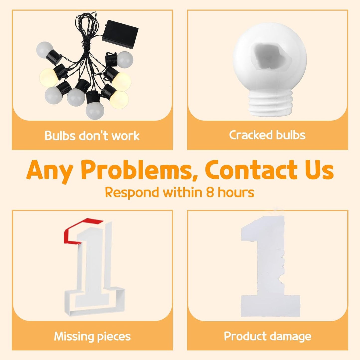 Marquee Numbers 3 Feet Tall Large Light Up Numbers 1st 16th 21st Wild One Birthday Decorations Girl Boy Big Yellow Light Outdoor Anniversary Decorations Balloon Arch Kit Party Backdrop 1