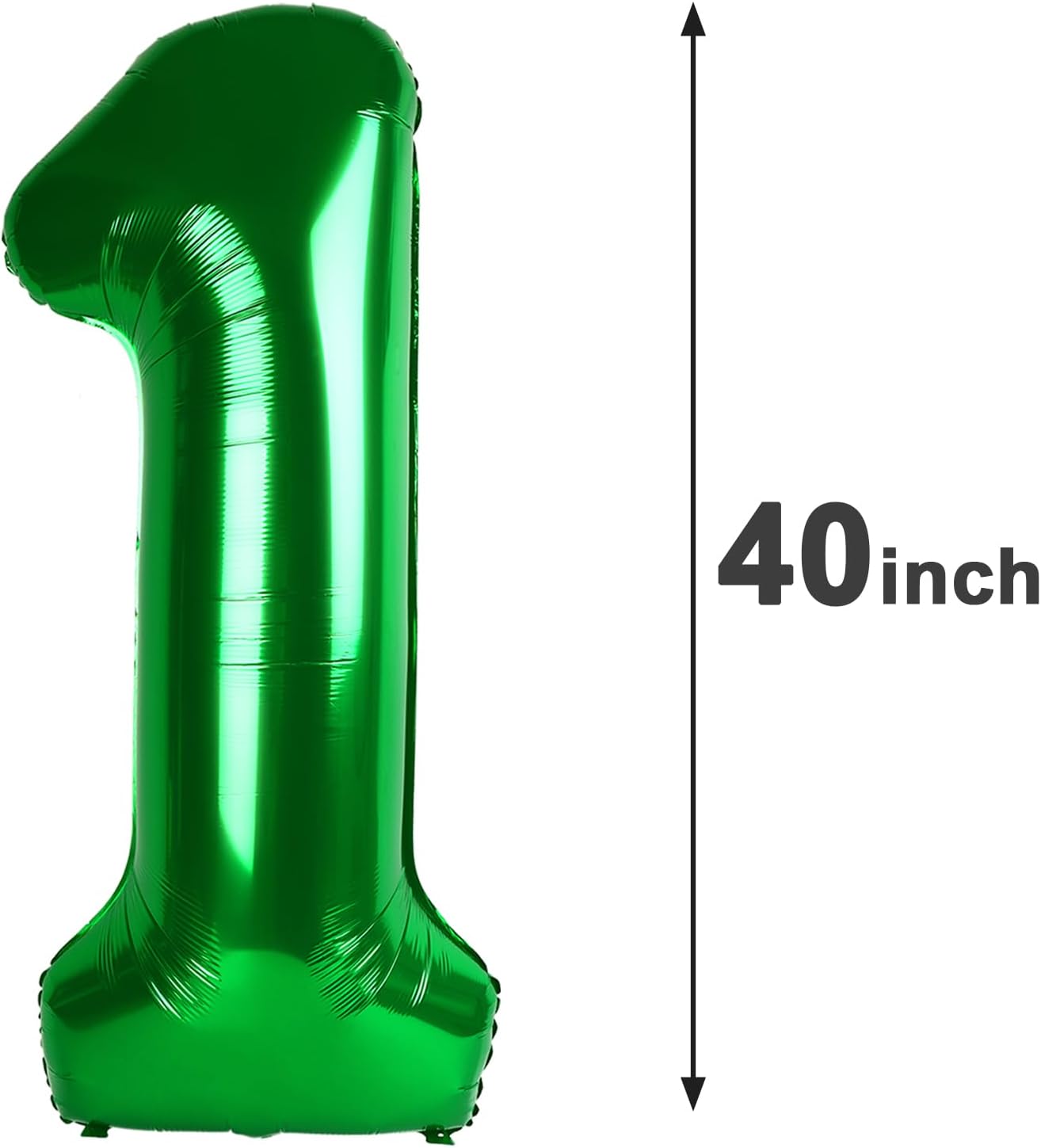 40 Inch Green Mylar Foil Number 16 Birthday Balloon, Digital Balloons for 16 Boy Girl Party Decorations Supplies, Big Helium Balloon Numbers for 16 Men Women Anniversary