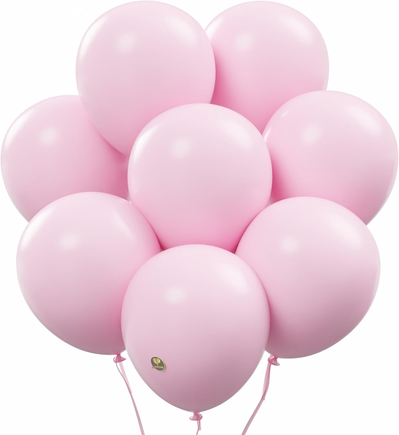 AFTERLOON® Biodegradable Balloons 50 pcs Pastel Pink 10 Inch, Matte Color Thickened Extra Strong Latex Helium Float, for Baby Shower Gender Reveal Arch Wedding Birthday Party Decorations