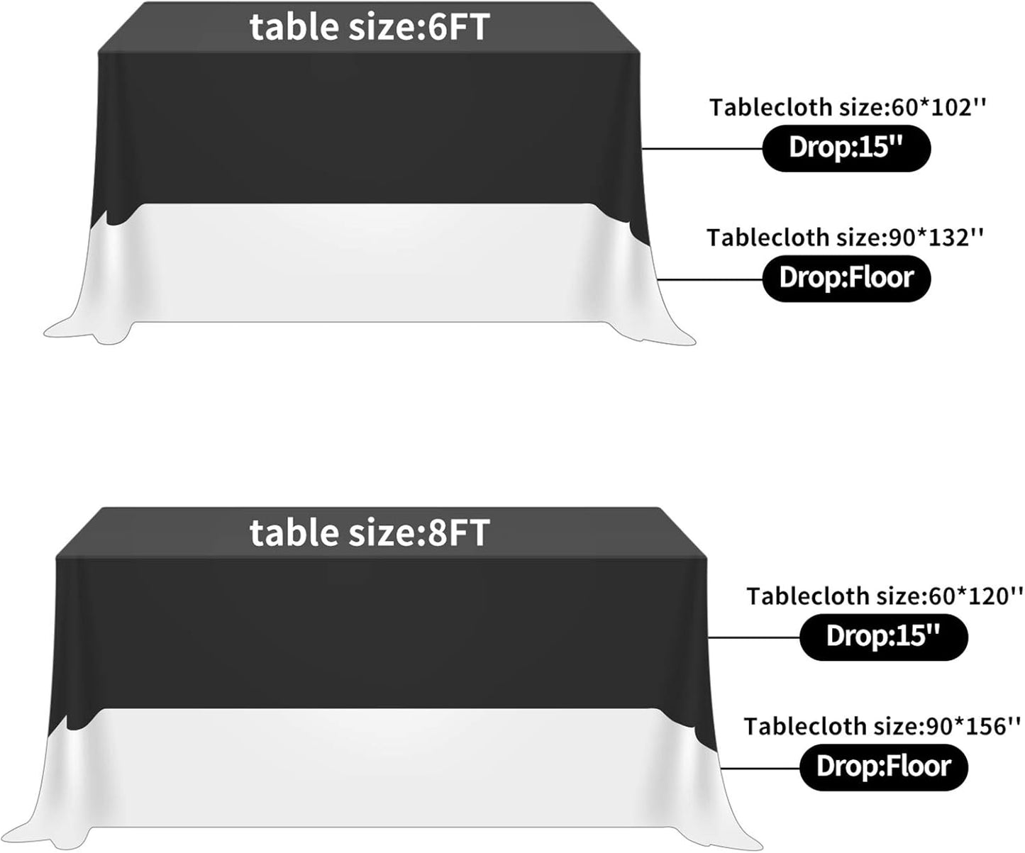 Rectangle Tablecloth 90x156 inch Washable Polyester Fabric Table Cloth for Wedding Party Dining Banquet Decoration（90x156,Purple）