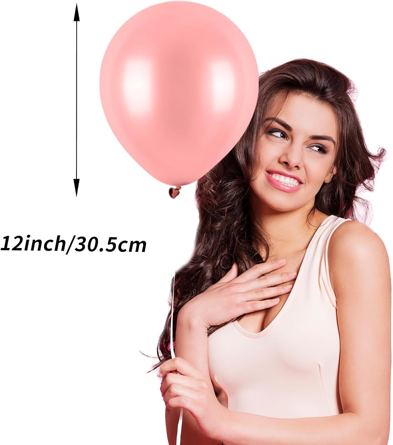 Pink Balloons Set,12 Inch Metallic Pink Pearl Pink Macaron Pink Light Pink Confetti Pink Different Shades Balloons For Girl Women Birthday Decorations Wedding Party Decorations Supplies