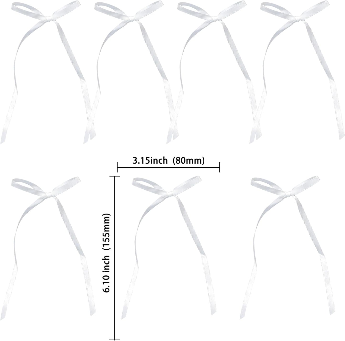 Ephlyn 30Pcs Bow Cupcake Toppers Valentine's Bowknot Ribbons Coquette Bow High Footed Cup Balloon Wall Party Decorations Cake Dessert Picks Baby Girl Birthday Wedding Party Supplies White