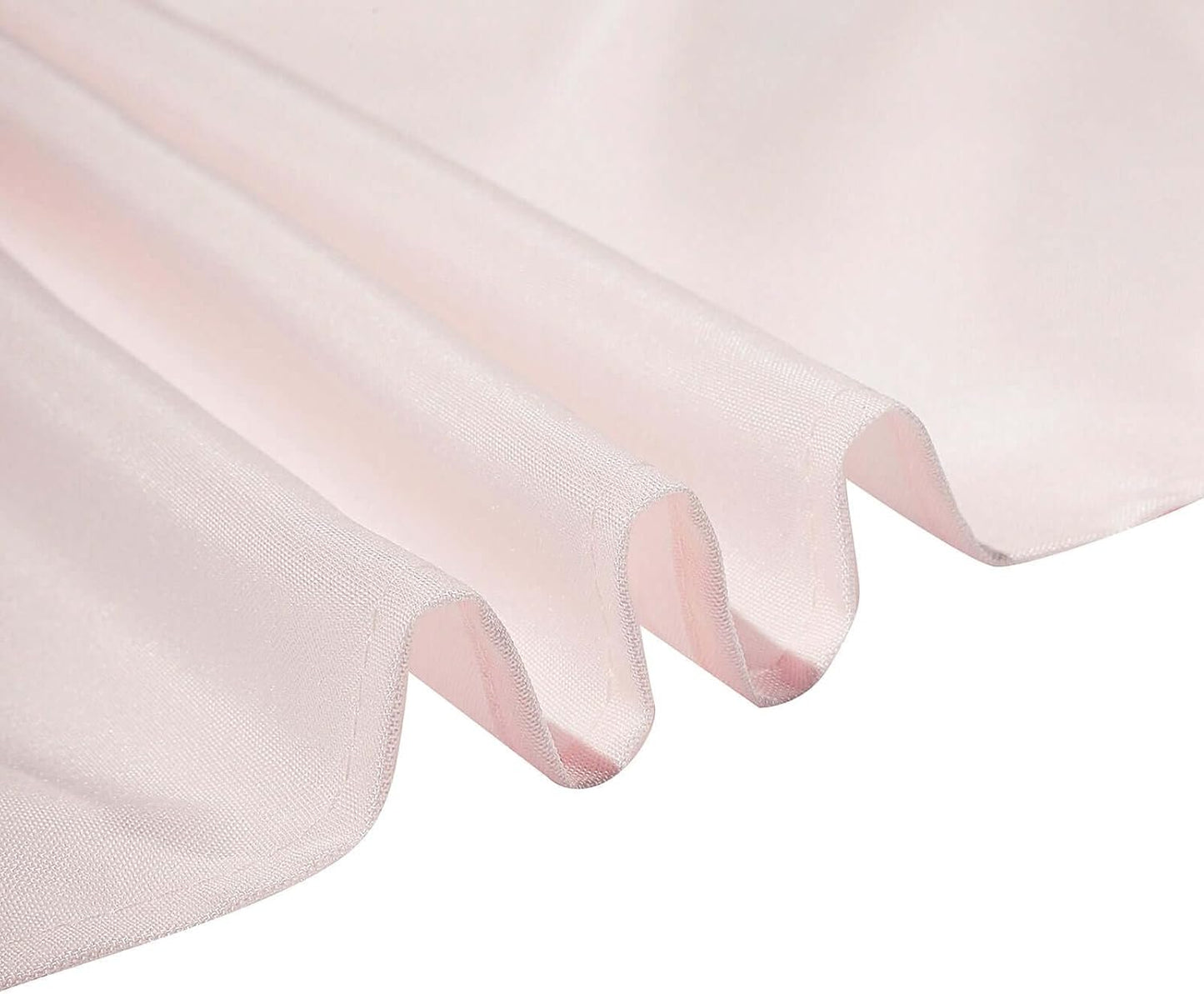 Efavormart Round Tablecloth, 90 Inch Stain & Wrinkle Resistant Washable Table Cloth, Decorative Polyester Fabric Table Cover for Banquet, Wedding, Dining- Blush