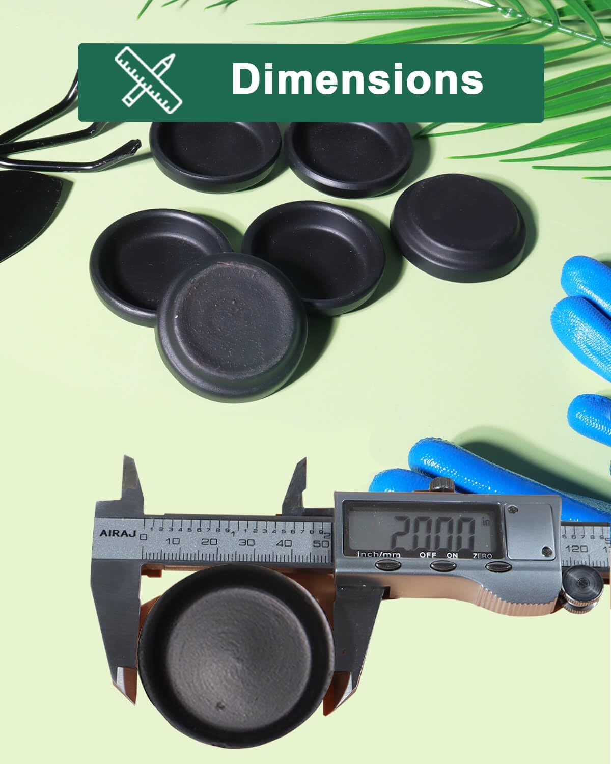 vensovo 2 Inch Black Terracotta Plant Saucer Pots Tray - 12 pcs Mini Planter Saucers for Indoor & Outdoor Plants, Small Clay Trays Perfect for 1 Inch 1.5Inch Flower Pot