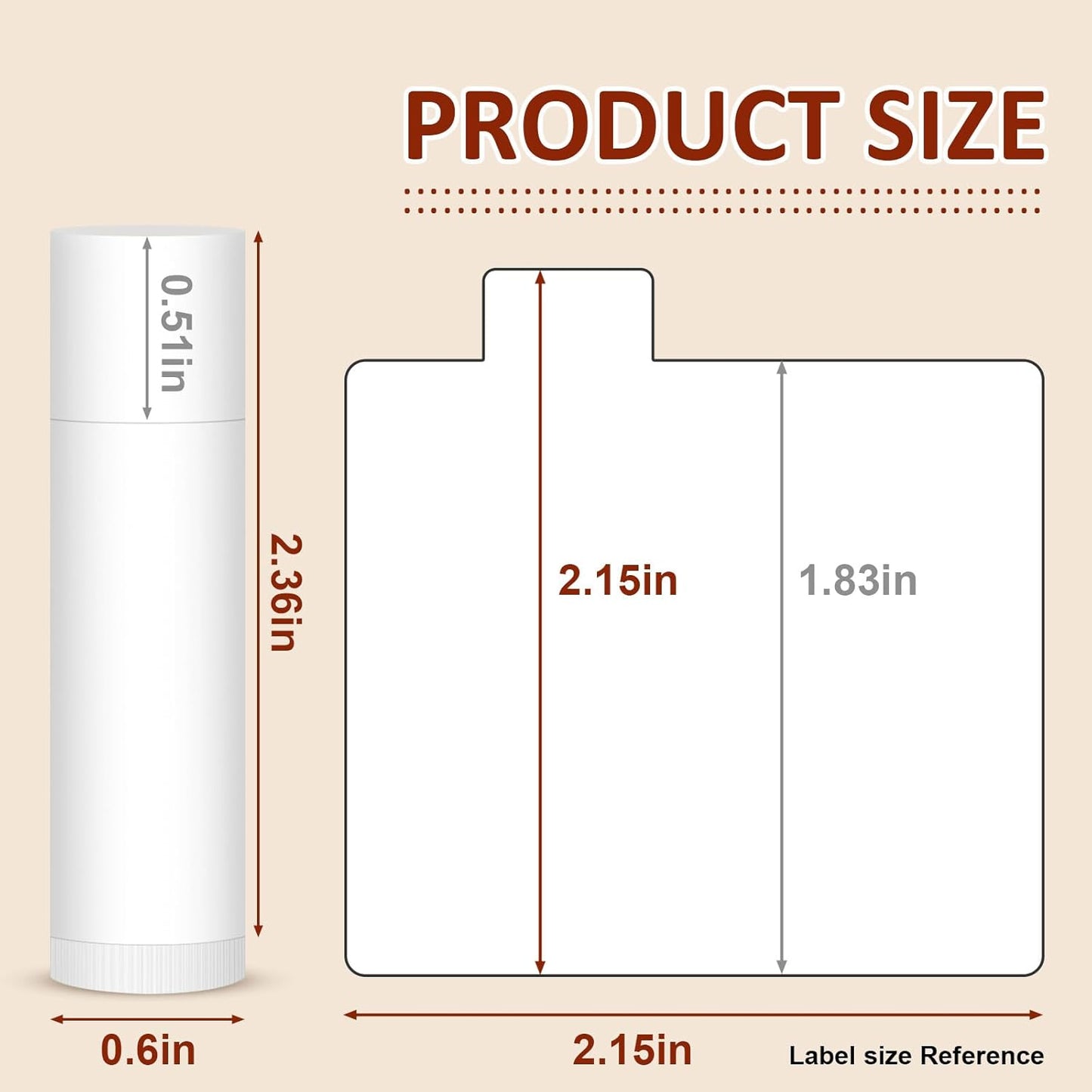 60 Pack Lip Balm Unlabeled, Natural Lip Balm Bulk Blank Tube, Personalized Lip Balms for Party Favors Adults and Bridal Shower Favors or Baby Shower Gifts-5 Flavors