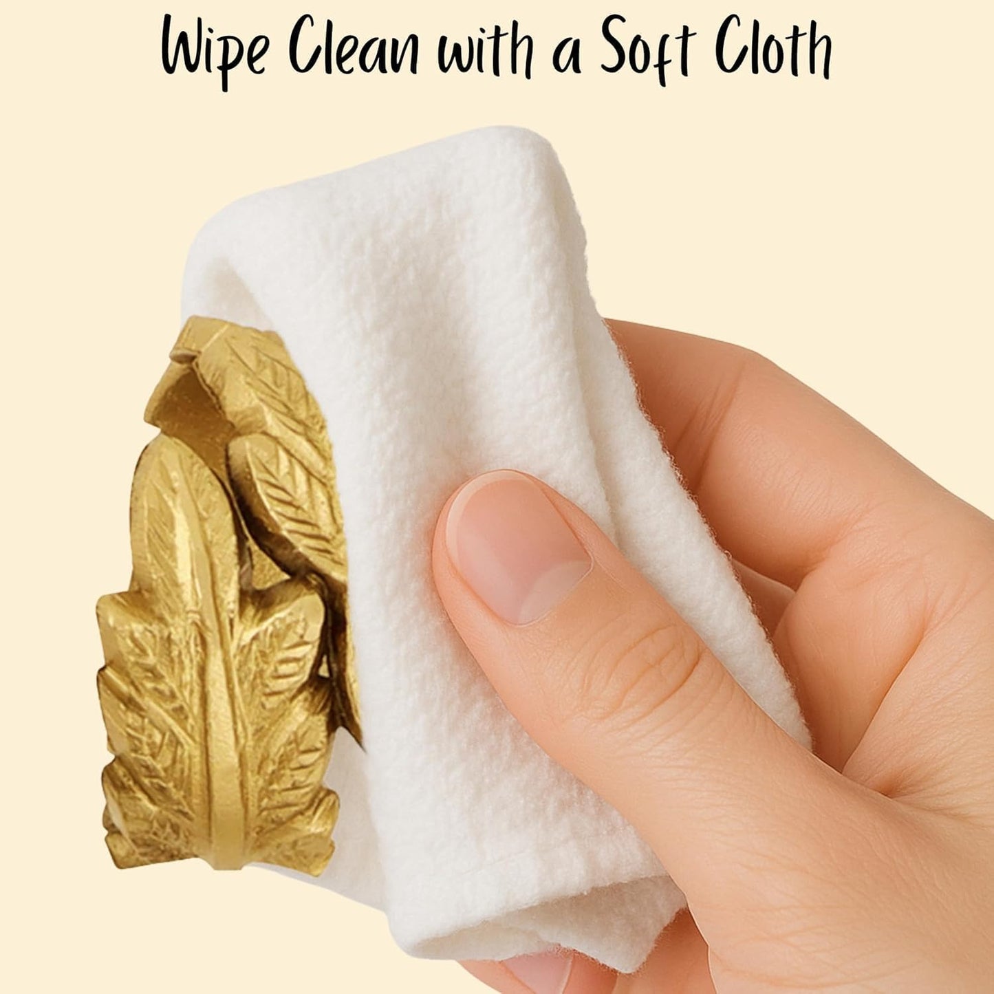 Gold Leaf Napkin Rings Set of 12 - Round Metal Napkin Holders for Dining Table Settings - Elegant Leaf Design for Weddings, Parties, Holiday Décor, Family Dinners & Special Occasions - CLEENTABLE