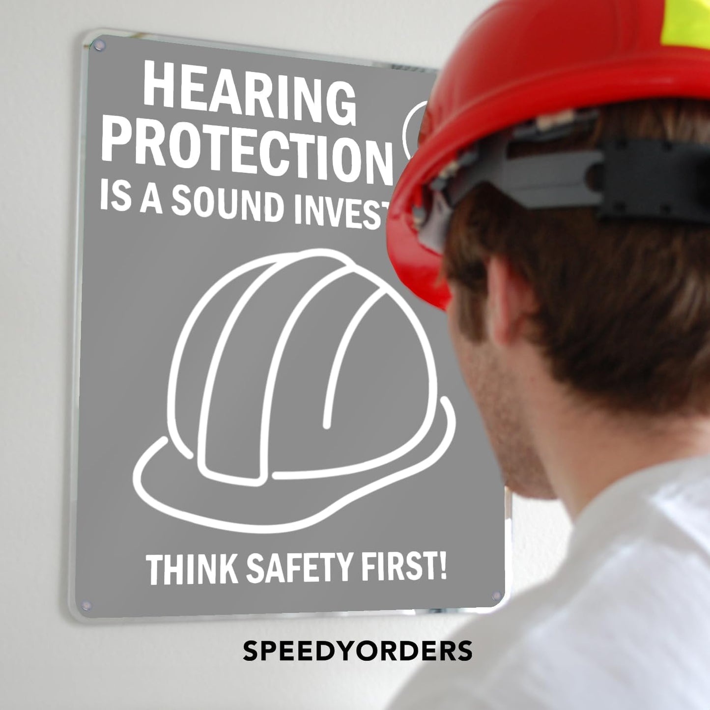 Custom Metal Signs, Personalized Aluminum, Customized Safety, Business Signs, Waterproof Outdoor, White Aluminum (Gray, 24x18 In)