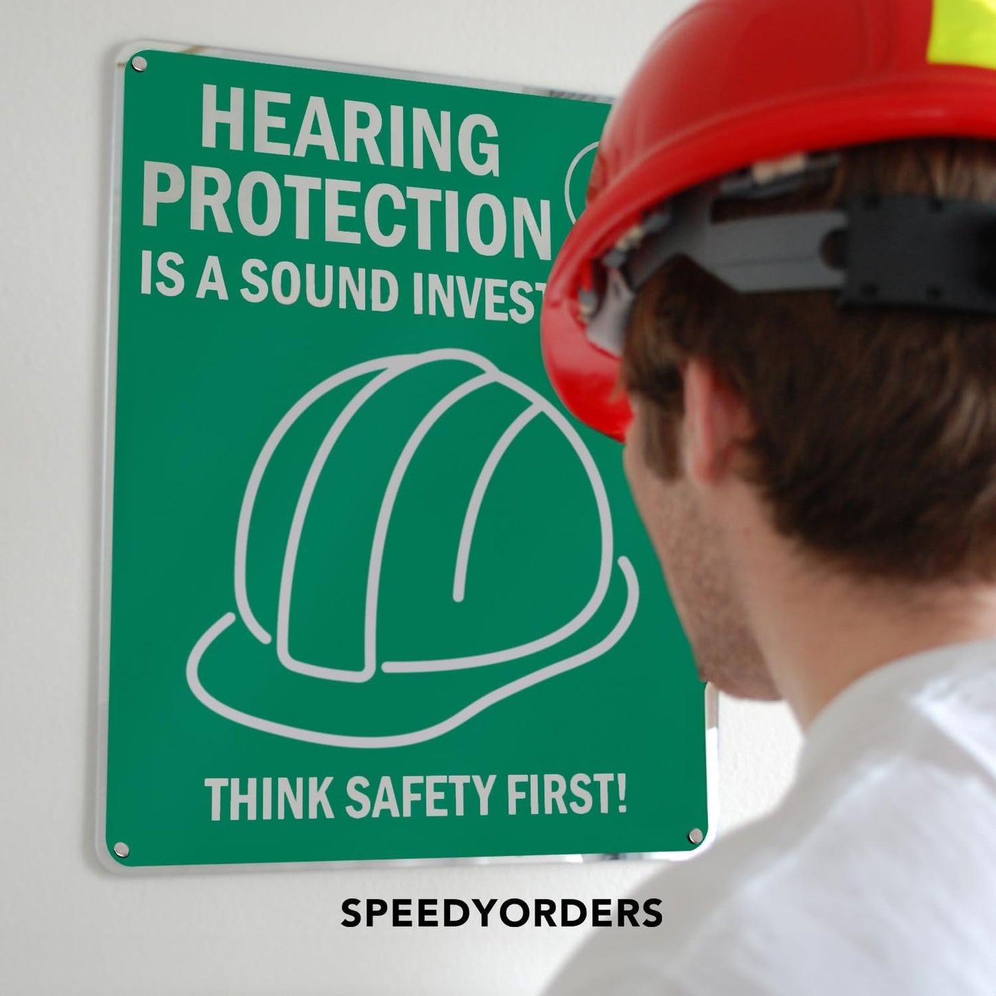 Custom Outdoor Metal Sign - Personalized Aluminum Safety and Business Sign, Waterproof (Green & White, 20x20 In)