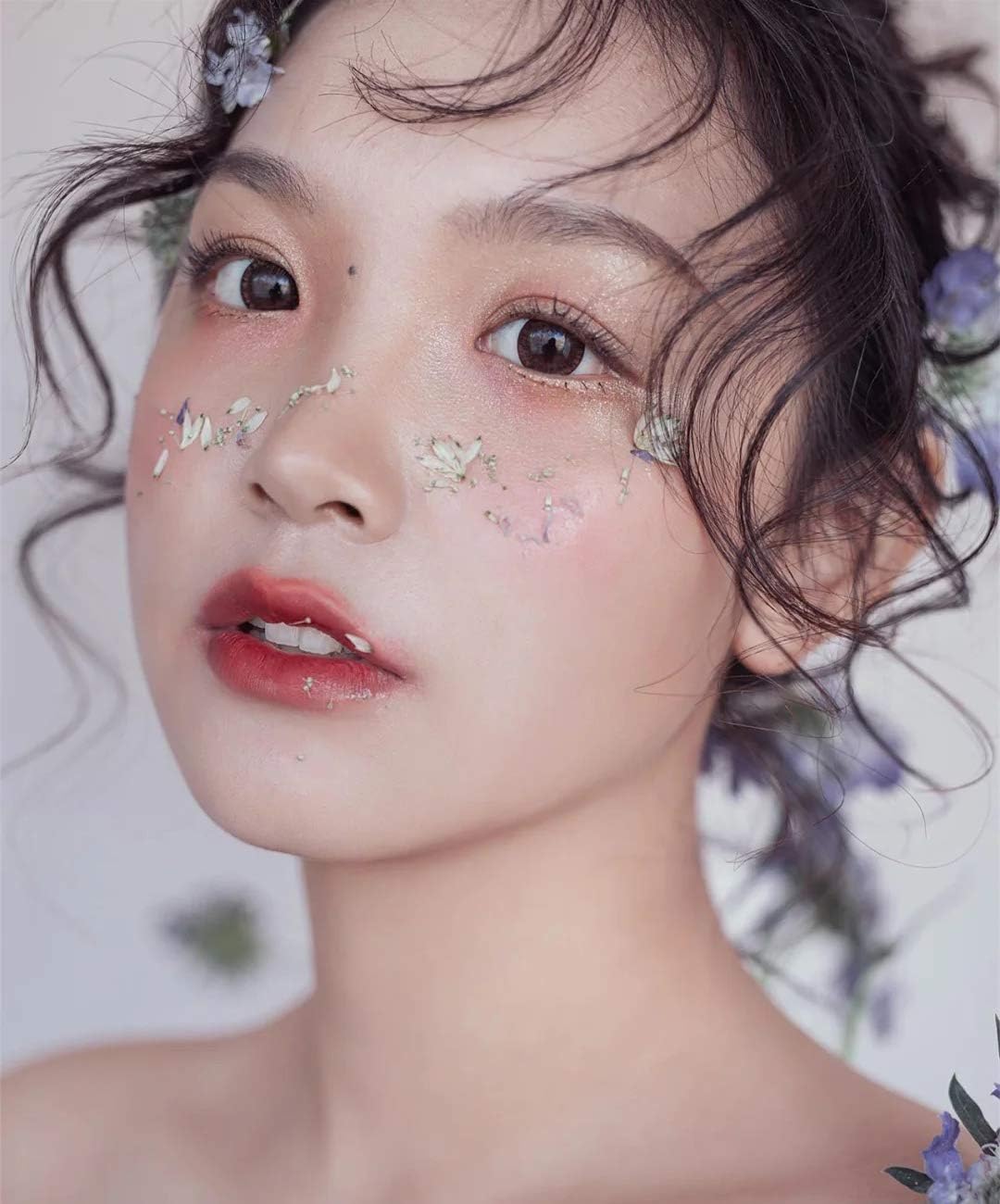 11 Types 46pcs Real Dried Pressed Flowers Leaf Plant Herbarium for DIY Resin Jewelry Making Floral Decors (Purple)