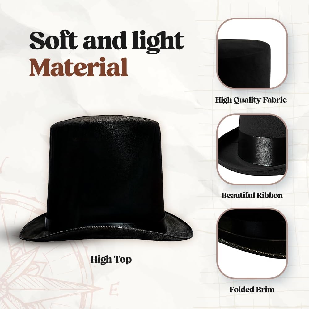 Funny Party Hats Top Hats for Adults Dress Up Hats Costume Party Hats for Men Women Unisex
