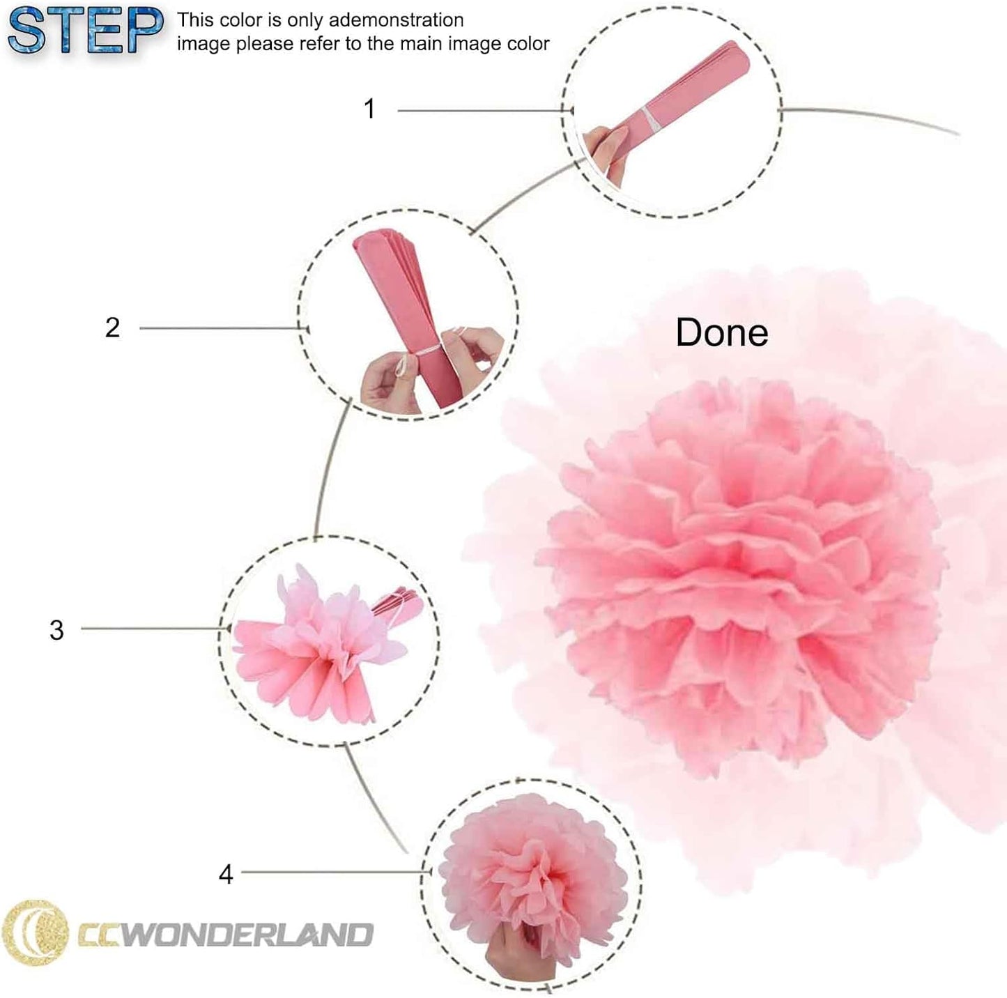 Dark Green and Light Green and Yellow Paper Pom Poms - Party Tissue Paper Flowers Balls - Party Hanging Decoration Supplies - Size of 10inch, 12inch, Pack of 12