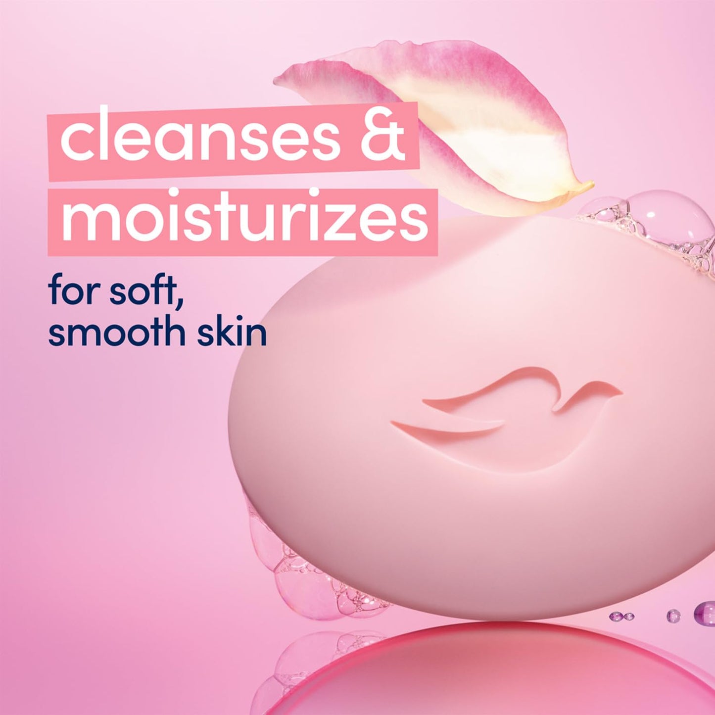 Dove Soap, Pink Beauty Bar 12-Pack – 3-in-1 Moisturizing Face, Body & Hand Soap, 4.75 Oz Ea