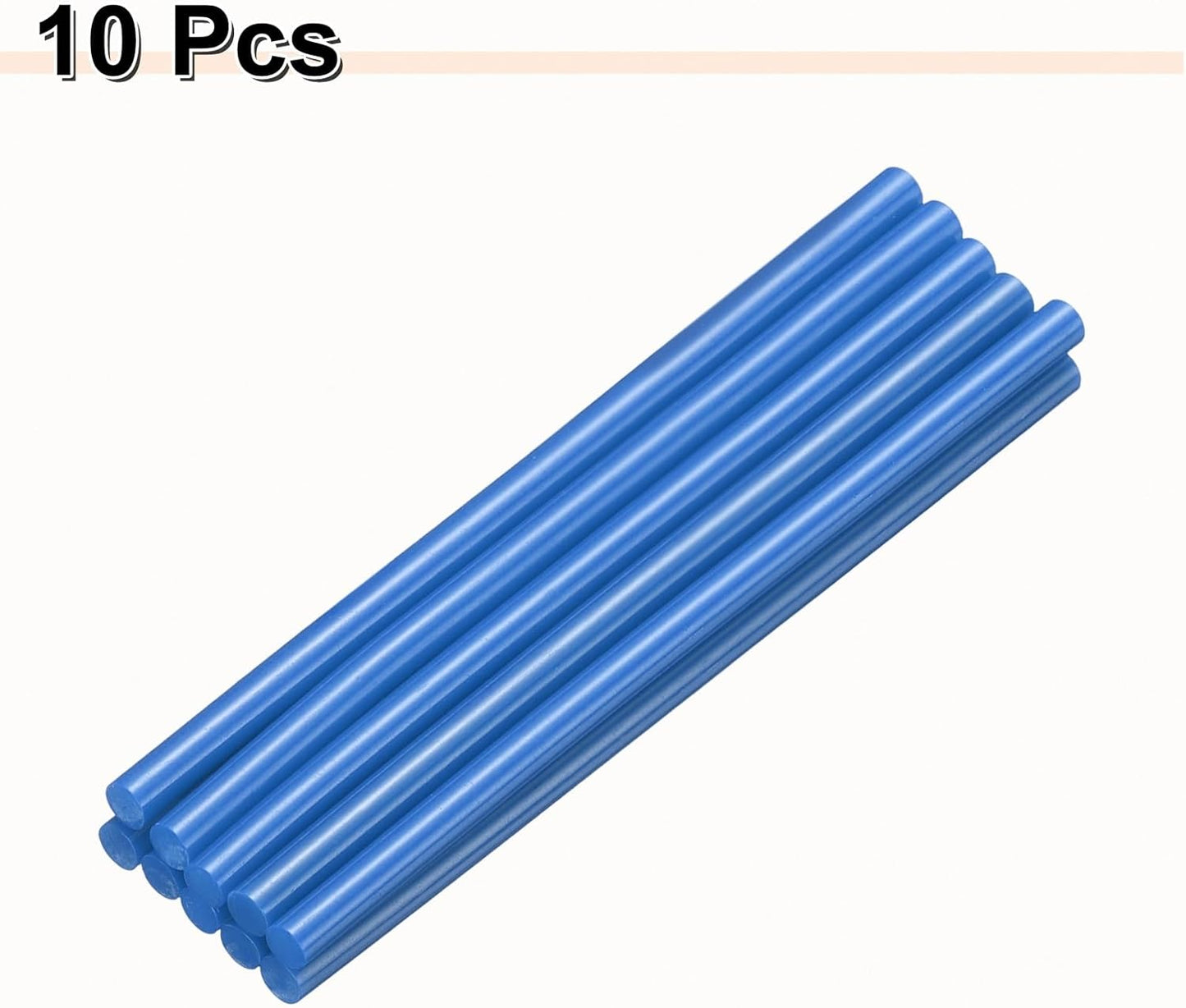 HARFINGTON 10pcs Hot Glue Sticks 0.28" Dia x 5.91" Long EVA Mini Hot Melt Adhesive Glue Stick for Hot Melt Gun Wood Plastic Glass Flowers Fabrics Foam, Blue