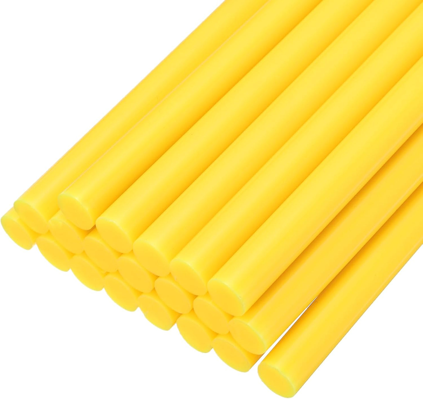 uxcell 20pcs Hot Glue Sticks for Glue Gun 11mm/0.43-inch x 8-inch Mini Hot Melt Adhesive Glue Stick Yellow
