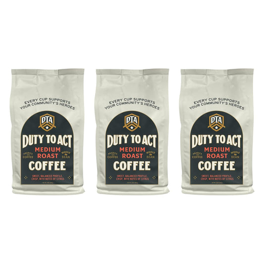 Duty to Act Medium Roast Whole Bean Coffee, 2 lbs (Pack of 3)
