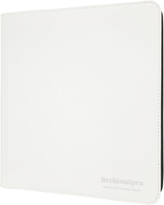 12 Pockets Premium Card Binder 480 Cards Trading Card Binders Side Load Card Storage Display Album(12 Pocket 480 Card Slot,White)