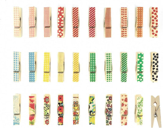 80 Pieces Colorful Painted Wood Clothespins for Craft Mini Photo Clips Wooden Clothespin Small Clothes Pins for Photos Pictures Display Wooden Clothe Photo Paper Peg Decorative Clothespins for Wedding