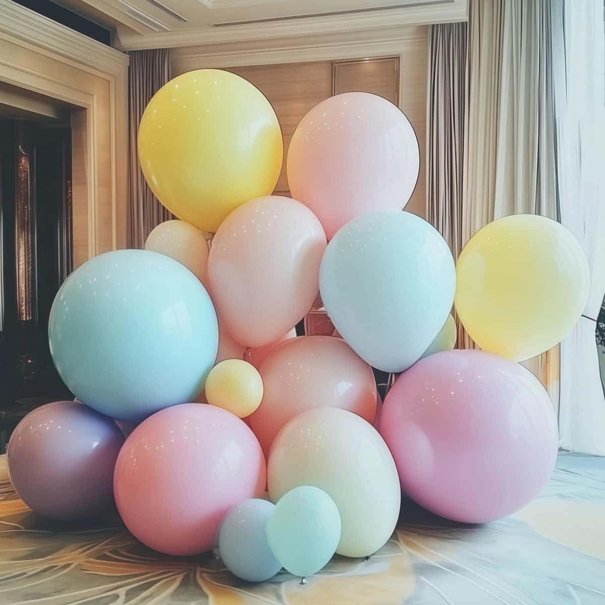 50 Pack Pastel Balloons 24 inch Multicolor Macaron Balloon for Valentine's Day Girls Birthday Baby Shower Easter Party Decoration
