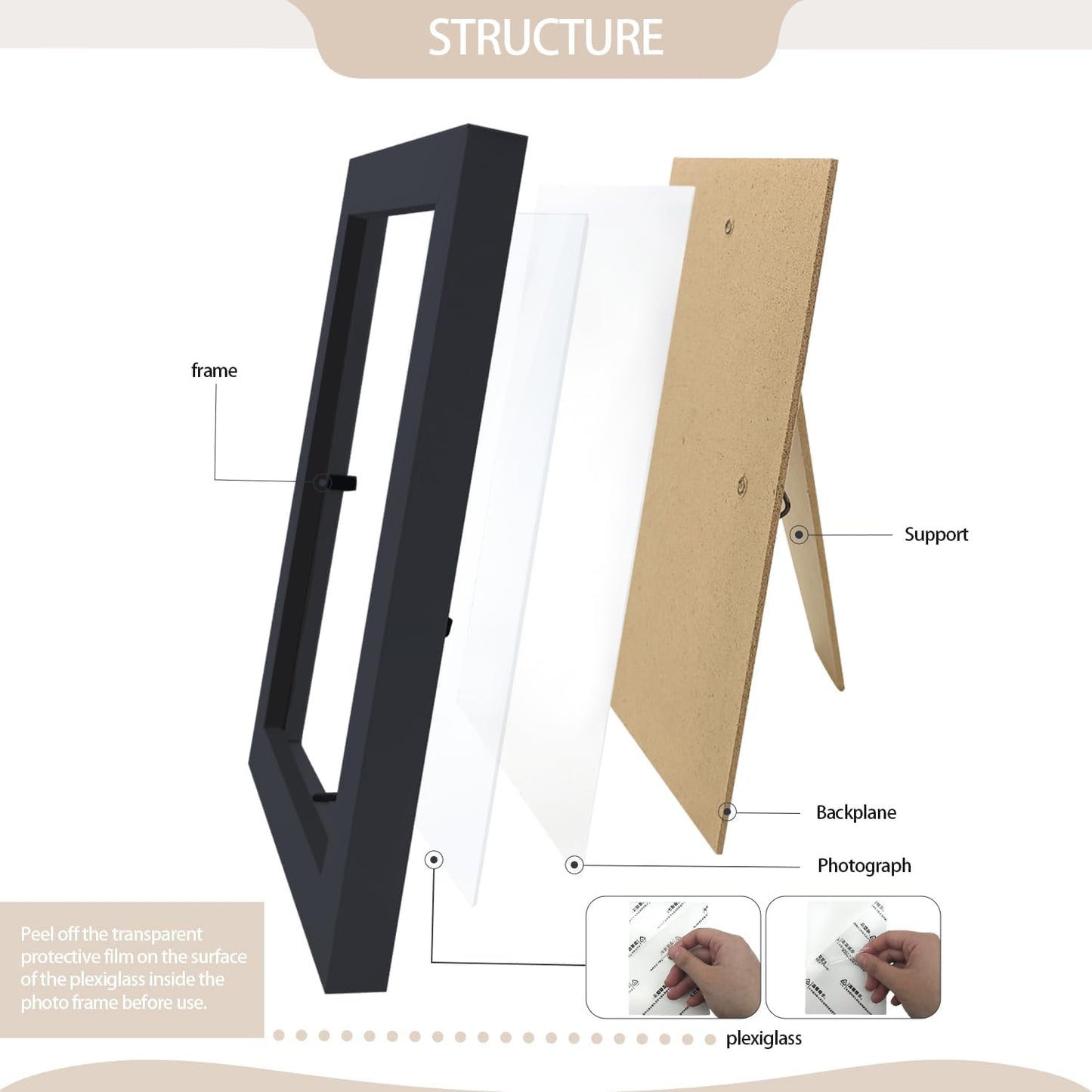 Set of 80 Picture Frame Bulk Photo Frames Wall Mounting Simple Photo Frames Picture Frames for Wall or Tabletop, 4x6 Black