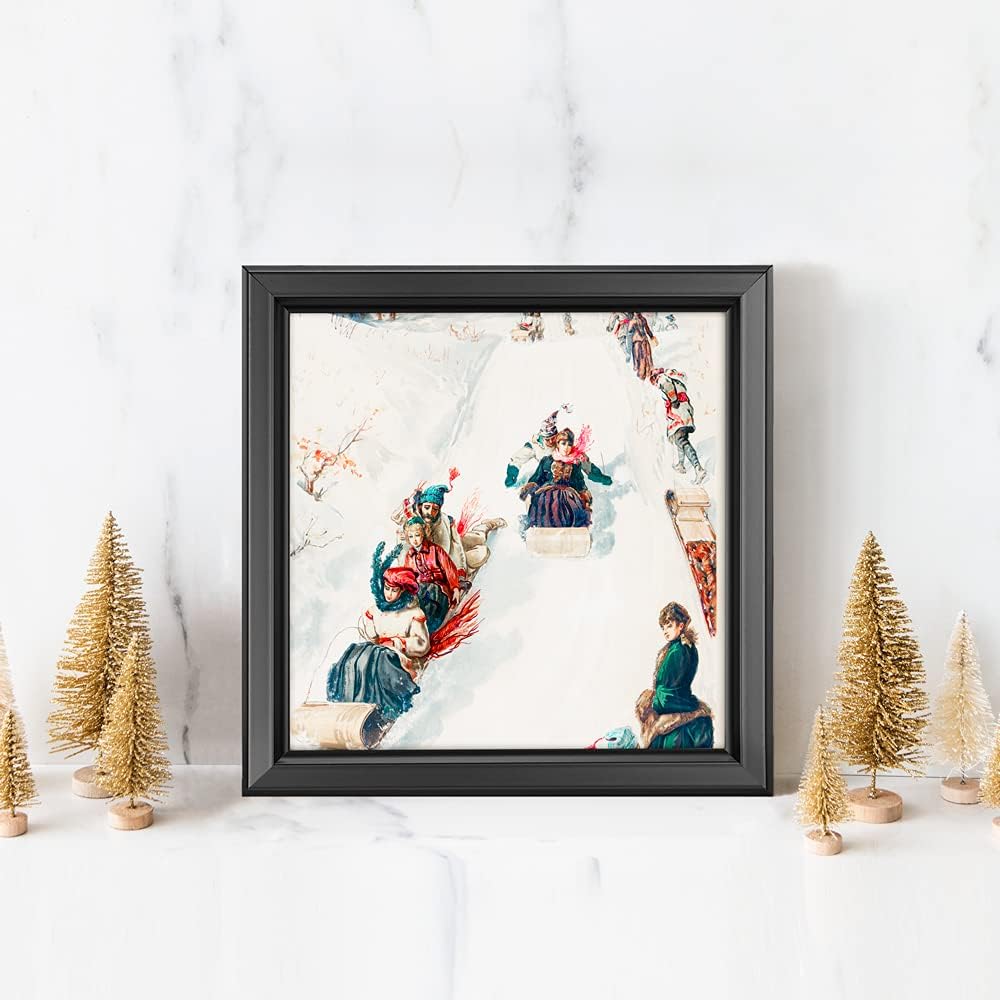 LaVie Home 5x5 Picture Frames (12 Pack, Black) Simple Designed Photo Frame with High Definition Glass for Wall Mount & Table Top Display, Set of 12 Classic Collection