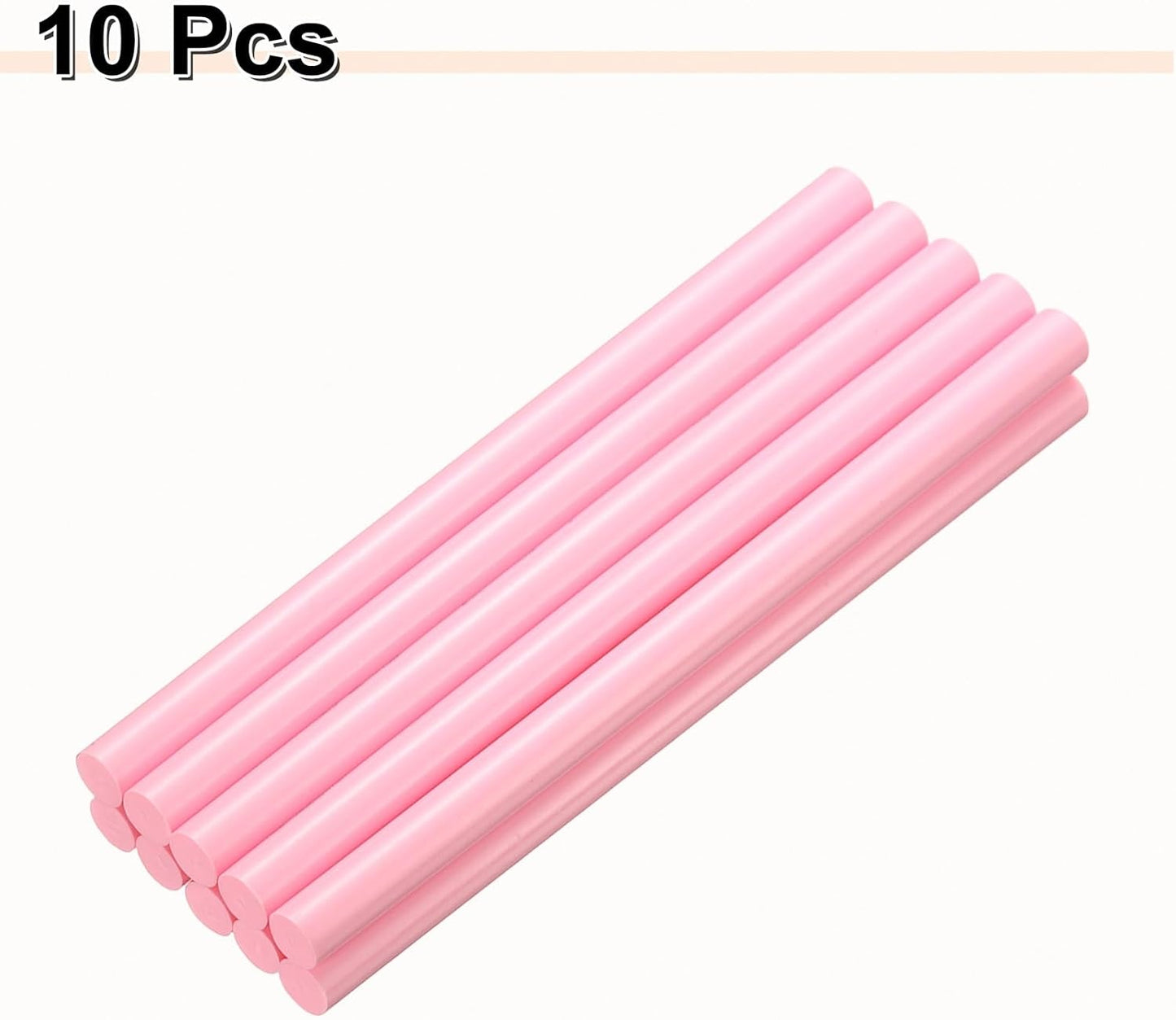 HARFINGTON 10pcs Hot Glue Sticks 0.43" Dia x 7.87" Long EVA Mini Hot Melt Adhesive Glue Stick for Hot Melt Gun Wood Plastic Glass Flowers Fabrics Foam, Pink