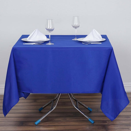 Efavormart 70" Square Linens Royal Blue Wholesale Linens Polyester Square Linen Tablecloth for Wedding Banquet Party Restaurant