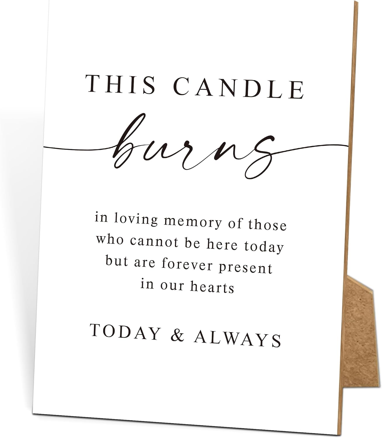 Funeral Sign, 8x11 White Minimalist Style Loss of Loved One Memorial Sign, In Loving Memory Sign, Funeral Decorations, Wedding Table Decor, Memorial Gifts For Loss of Loved One, Bereavement Gifts -11