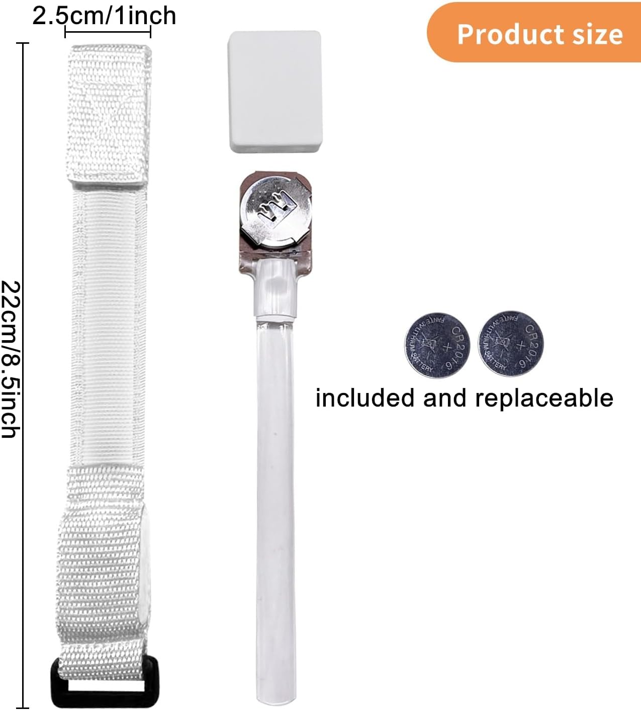 8 Pack LED Bracelets Light Up Wristbands,Glow Flashing Wristbands Glow in The Dark Party Supplies for Party, Festivals, Sports, Camping,Night Events (White)