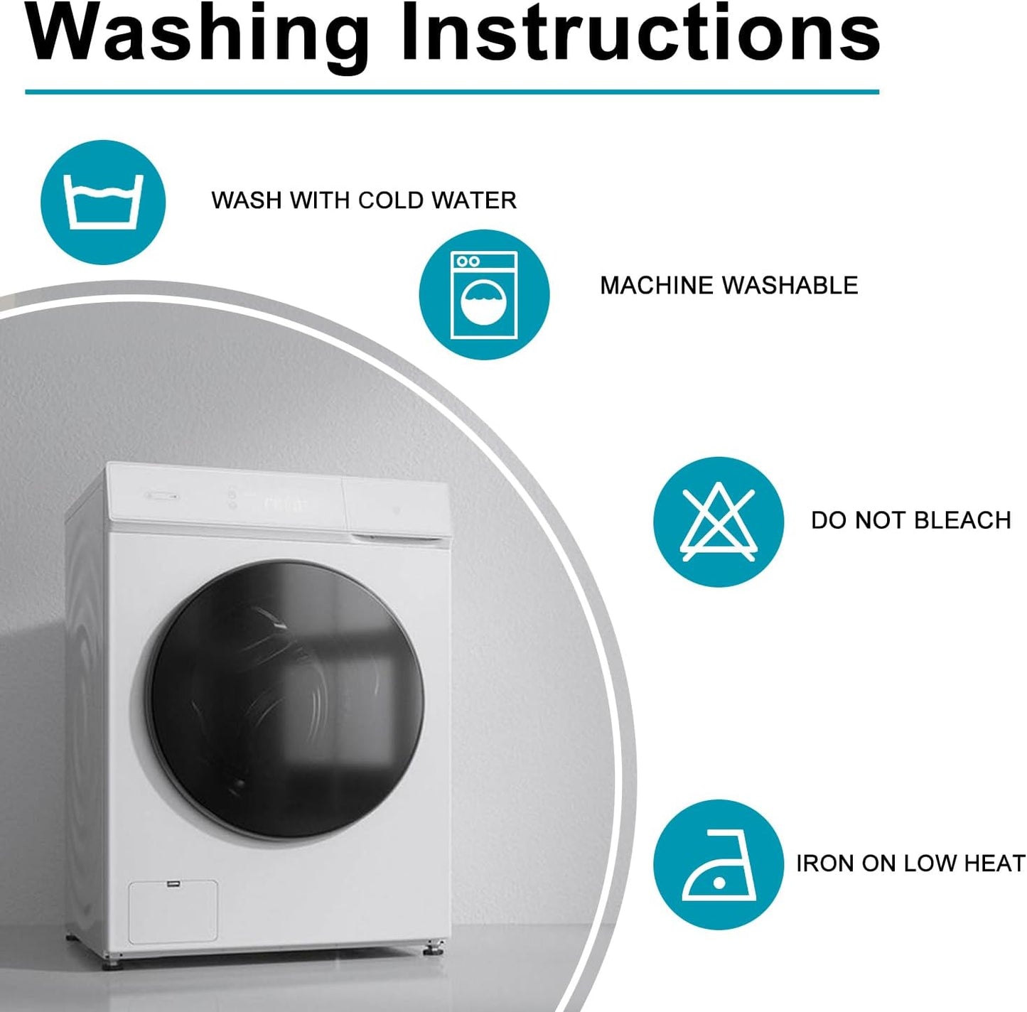 Hiasan Light Blue Rectangle Tablecloth - Waterproof Spillproof and Wrinkle Resistant Washable Polyester Table Cloth for Dining Party, 52 x 70 inch