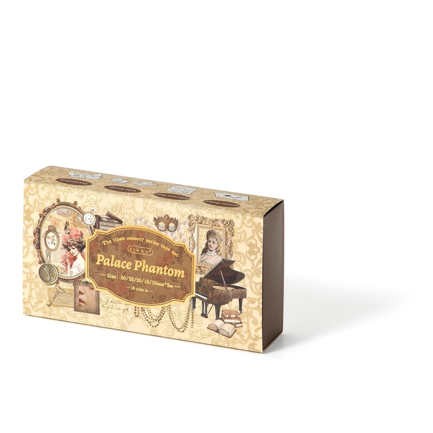 18 Rolls Vintage Victorian Washi Tape Set Journal Tape for Crafts and Journaling DIY Scrapbooking Supplies washi Tape for Scrapbooking Decorative Tape