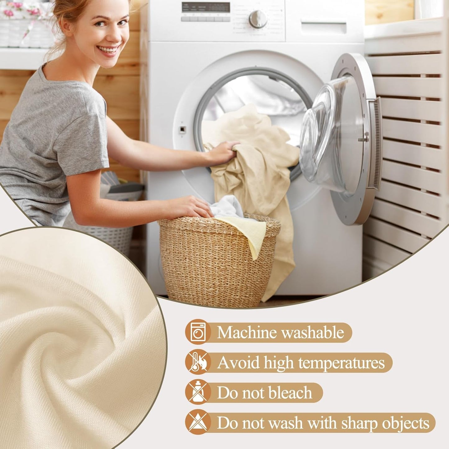 Ledido Wedding Arch Backdrop Cover 6FT 7.2FT Arch Covers 2Set Fitted Stretchy Spandex Round Top Stand Backdrop Cover for Wedding Banquet Ceremony Birthday Party Baby Shower Event Decoration,Beige