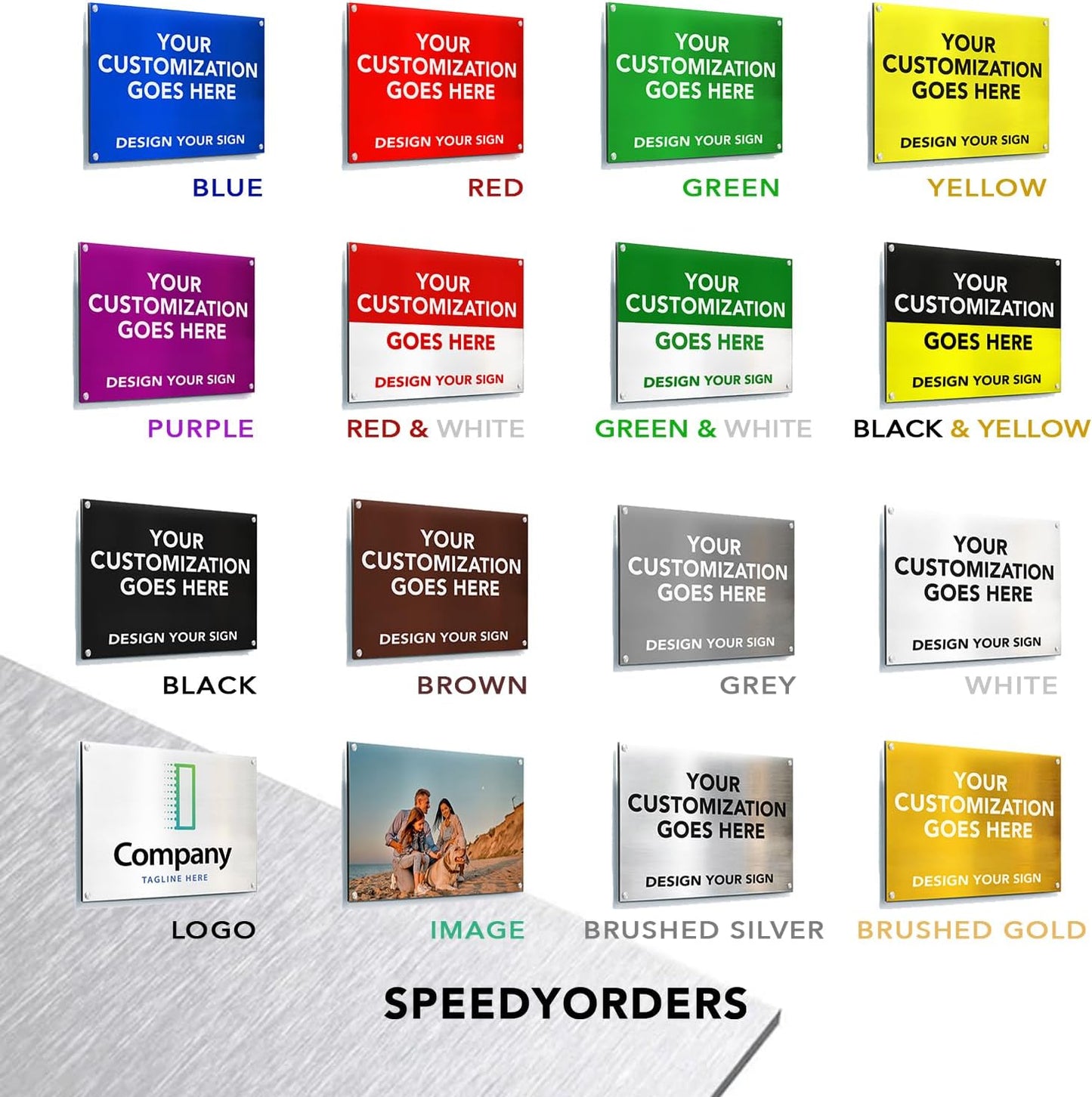 Custom Metal Signs, Personalized Aluminum, Customized Safety, Business Signs, Waterproof Outdoor, White Aluminum (Black & Yellow, 24x18 In)