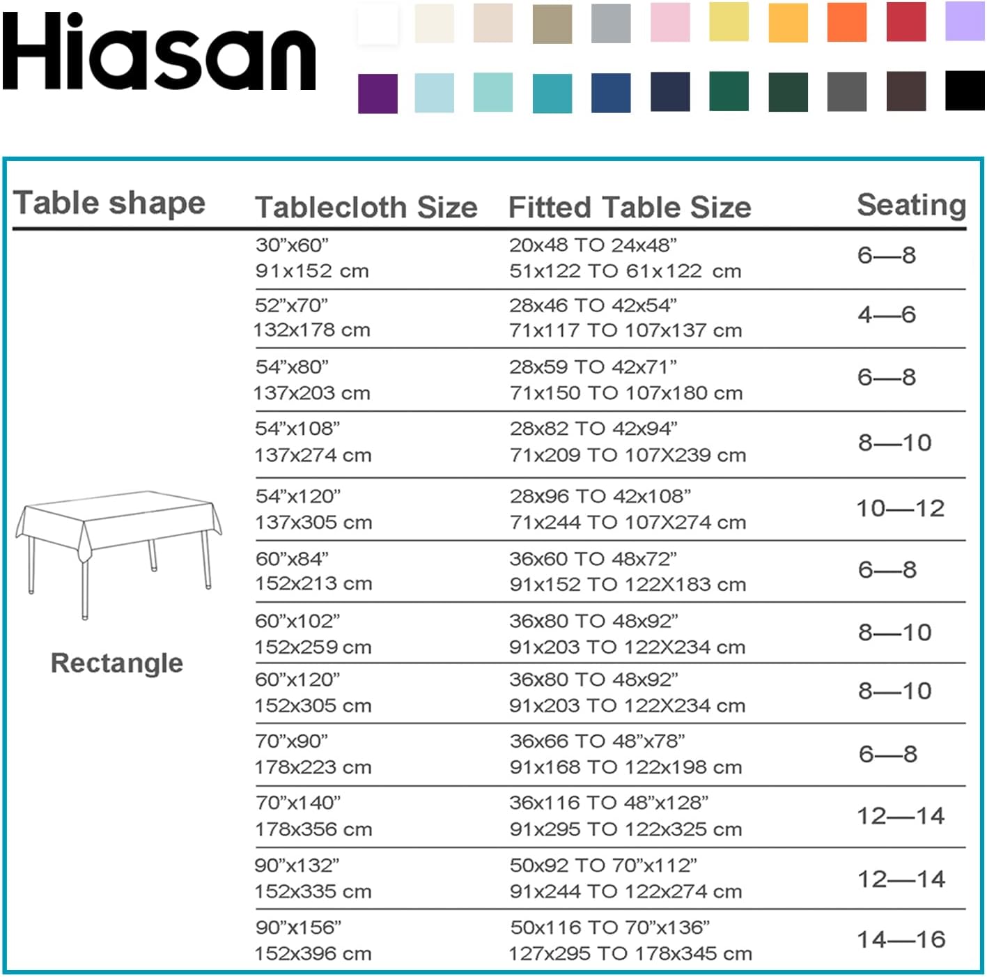 Hiasan Waterproof Tablecloth Rectangle - Washable Fabric Table Cloth for Dining Room Kitchen Birthday Party and Outdoor Use, Yellow, 70 x 108 Inch