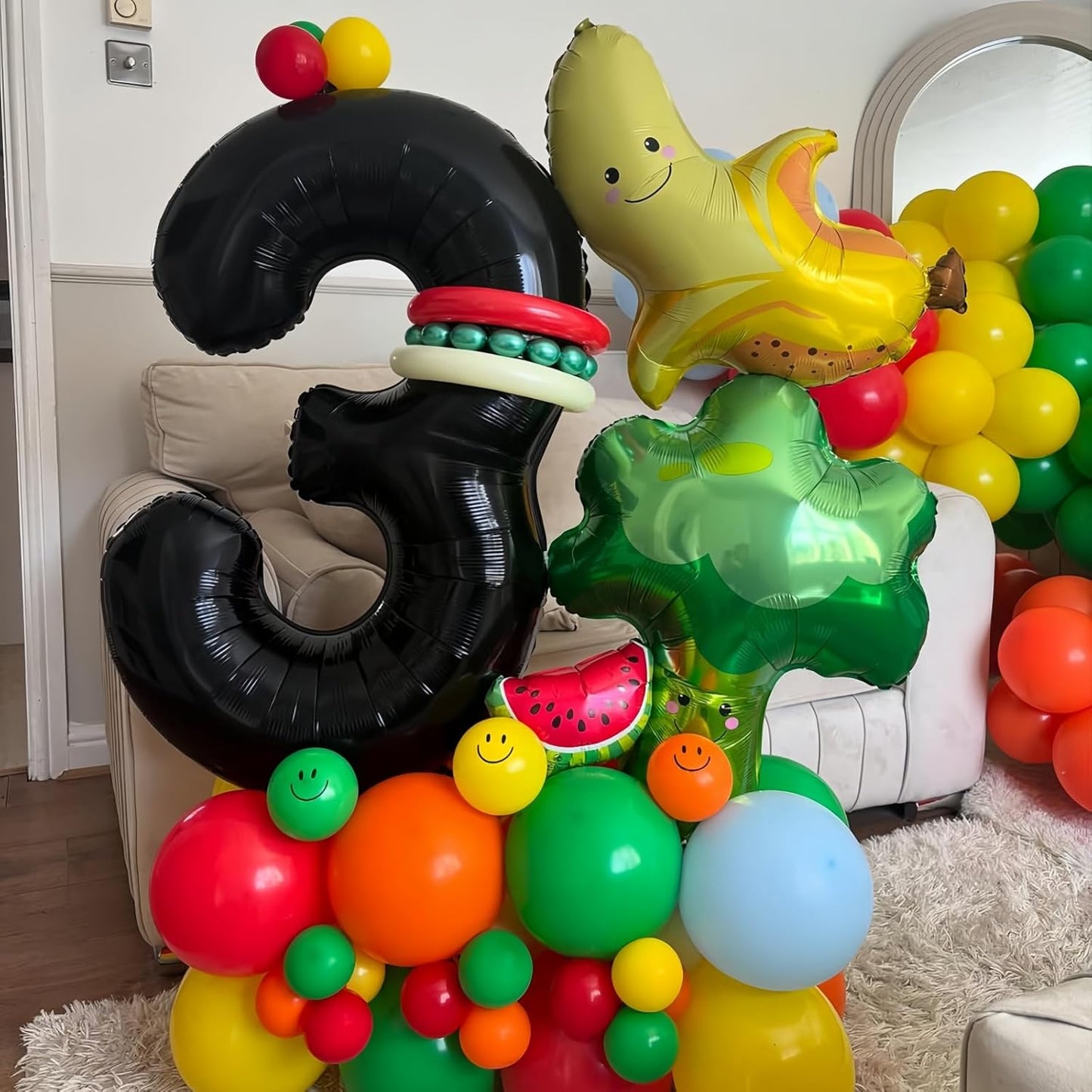 Black 9 Balloon Number,40 Inch Number 9 Balloon Large Black 9 Foil Mylar Helium Balloon for Birthday Party Decorations