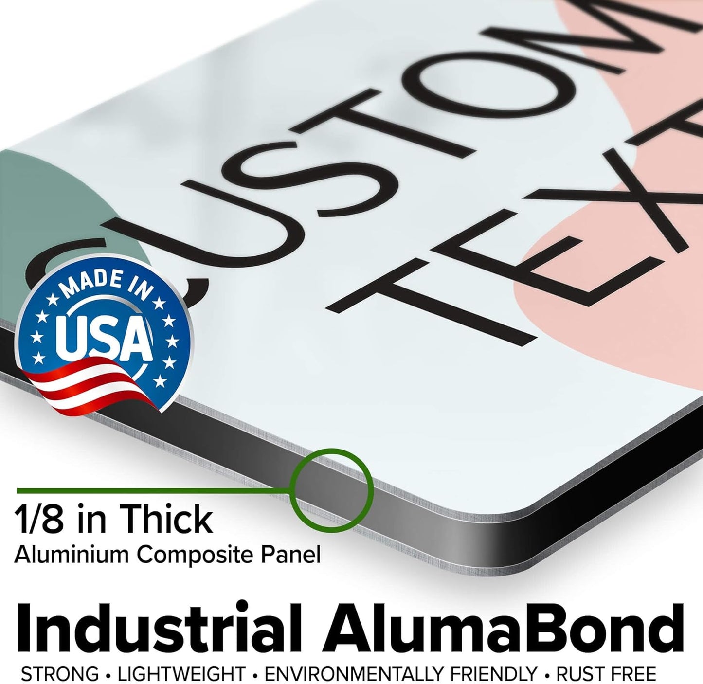 Custom Sign, Custom Street Sign, 11 Font Colors, 13 Font Styles, 4 Hole Options, 22 Sizes, 7x10 Inches, Rust Free DiBound, Fade Resistant, Made in USA by My Sign Center (Minimalist)