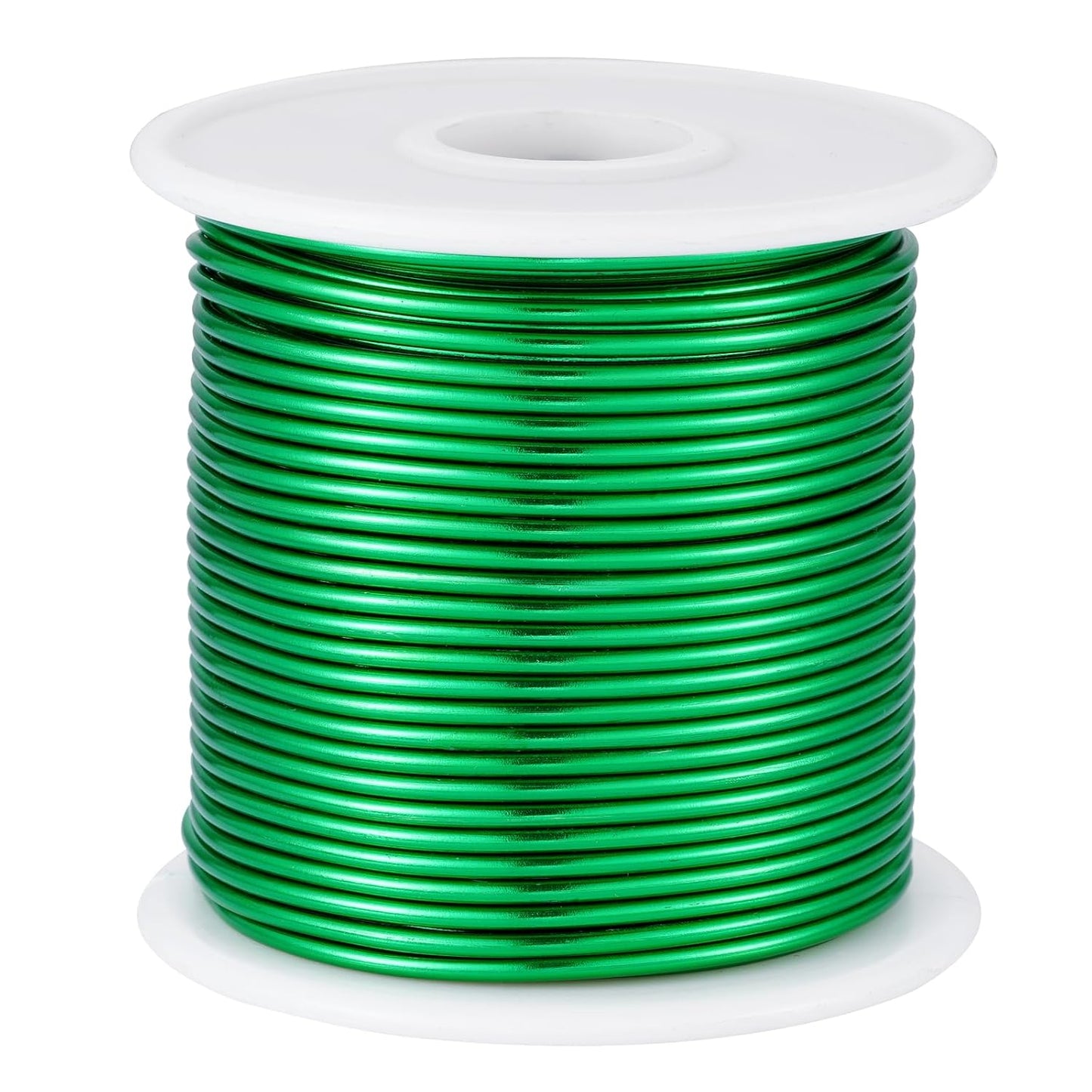 12 Gauge Green Aluminum Craft Wire (105FT) - Anodized for Jewelry Making, Beading Floral, Plant Gardening, Sculpting & Modeling Craft Wire (Green #25, 2mm)