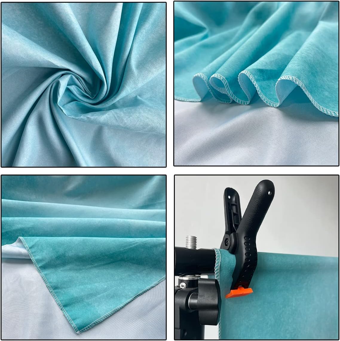 3x5ft Aqua Abstract Solid Photography Backdrops Gradient Portrait Photo Booth Background for Photographyer