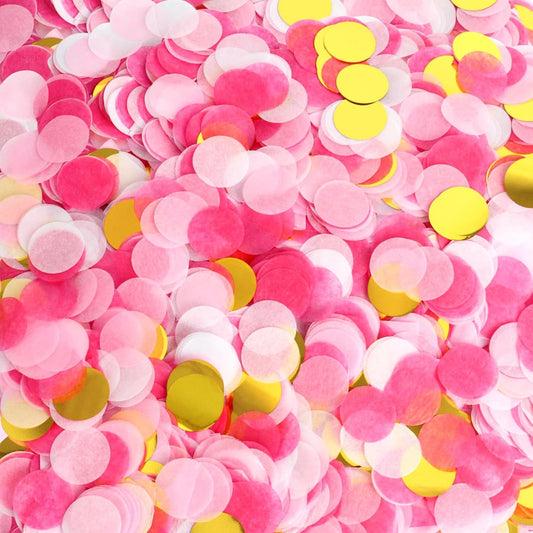 RYKOMO 10000 Pieces 1 Inch Round Tissue Paper Table Confetti Dots 3.5oz Multicolor Round Tissue Confetti for Craft DIY Scrapbooking Birthday Balloons Party Festival