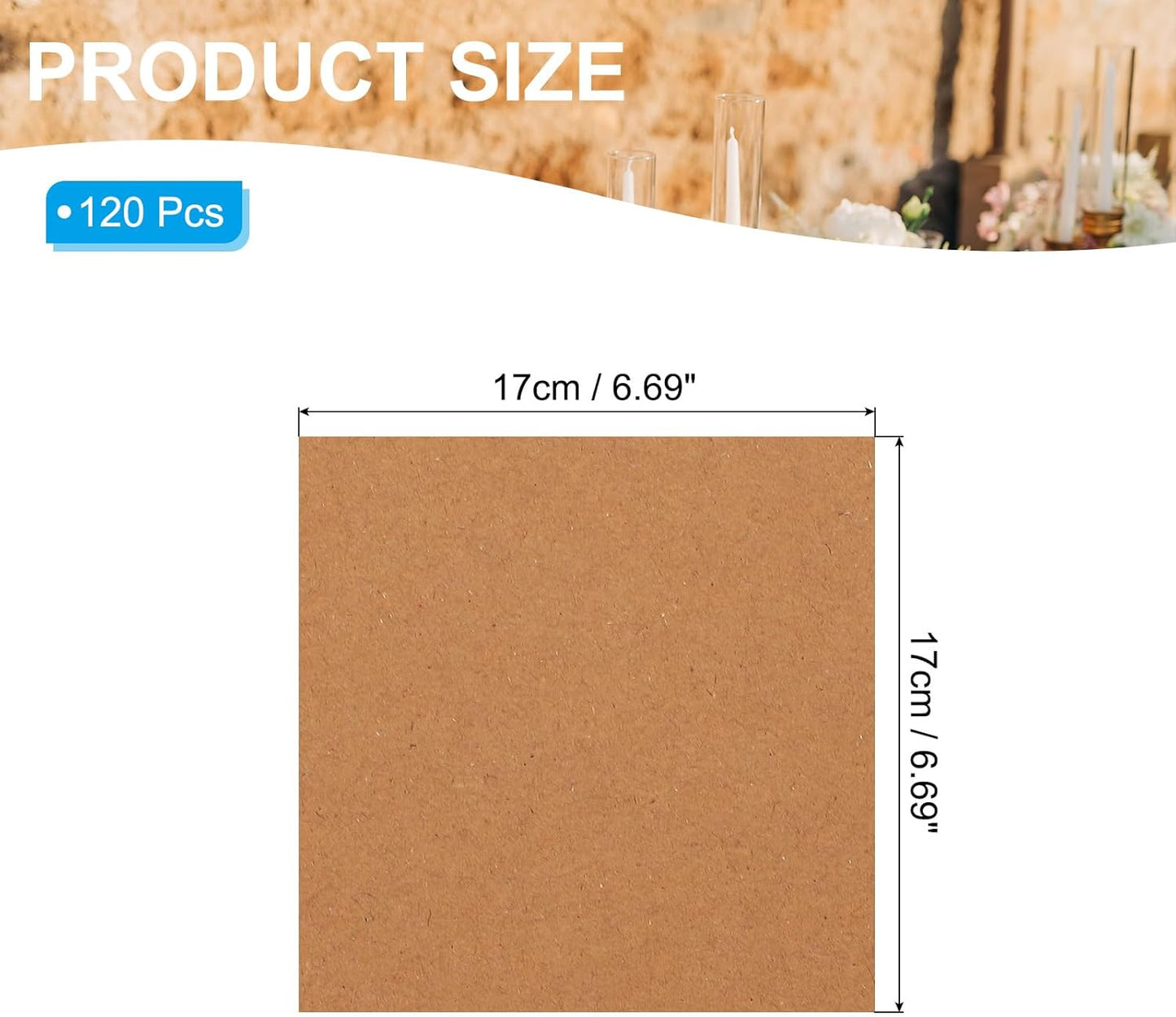 PATIKIL Wedding Confetti Cones, 120 Pcs Paper Tapers Cone Flower Petal Paper Cone Holder for Party Engagement Holiday Birthday DIY Decoration, Brown