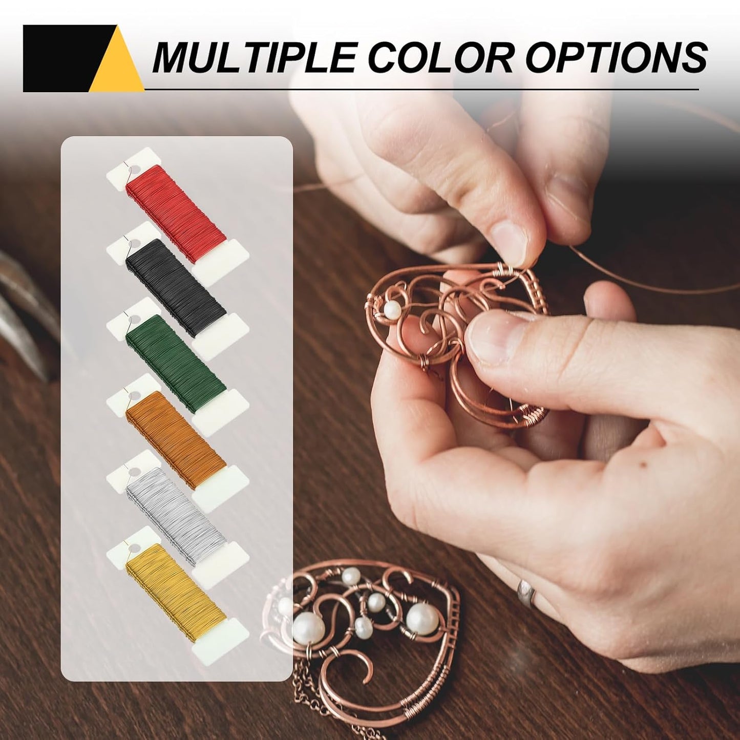 MECCANIXITY 190 Yards/575 Feet 27 Gauge Metal Floral Wire Green Flexible Paddle Thin Floral Wires for Craft, Christmas Wreath, Flower Arrangement, Wedding, Total 5 Roll