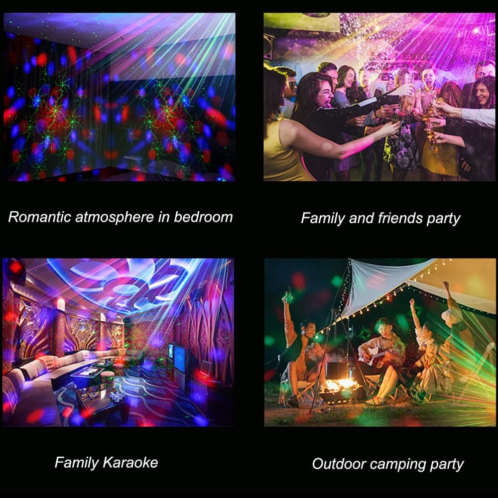 Disco Ball Lights for Parties, Party Dj Lights 3 Magic Ball Sound Activated Strobe Stage Disco Dj Light with Remote Control for Home Karaoke Dance Birthday Wedding Club Party Decoration