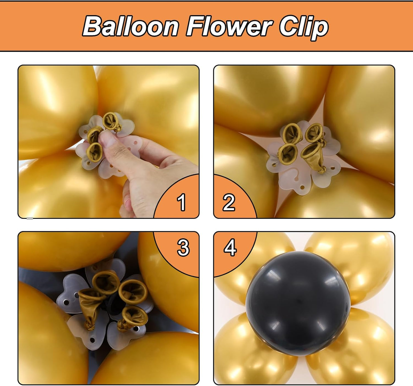 Balloon Arch Strip Kit, 20 PCS Balloon Arch Clips & 65.6Ft Tape Strip & 400 Glue Points Dots, Suitable for Party Wedding Birthday Decoration