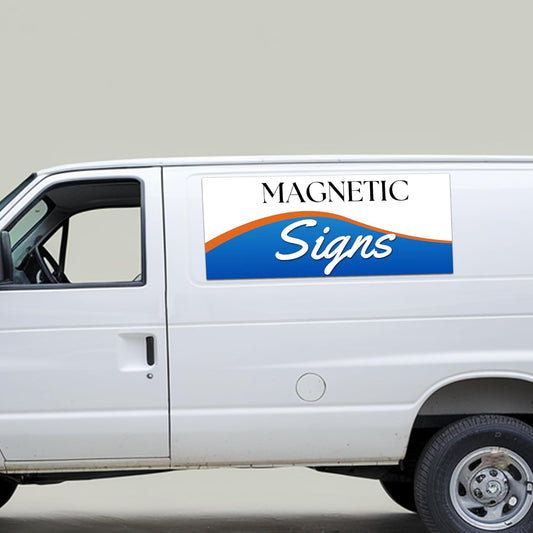 2 Pack (22in x 36in) Large Custom Car Magnets for Businesses – Big Size Magnetic Signs for Vans, Trucks, and Dumpsters. Personalized Business Magnets for Vehicles and Outdoor Advertising.