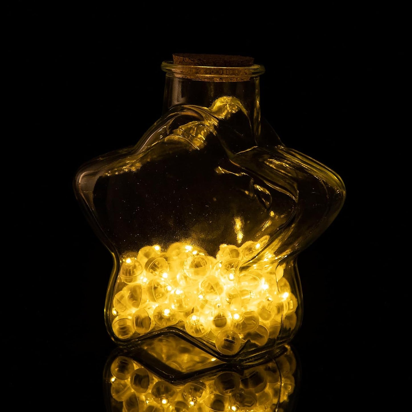 50pcs LED Warm White Balloon Lights, Round LED Mini Lights for Paper Lantern Balloon Birthday Party Event Indoor Outdoor Wedding Decoration Halloween Christmas Supplies